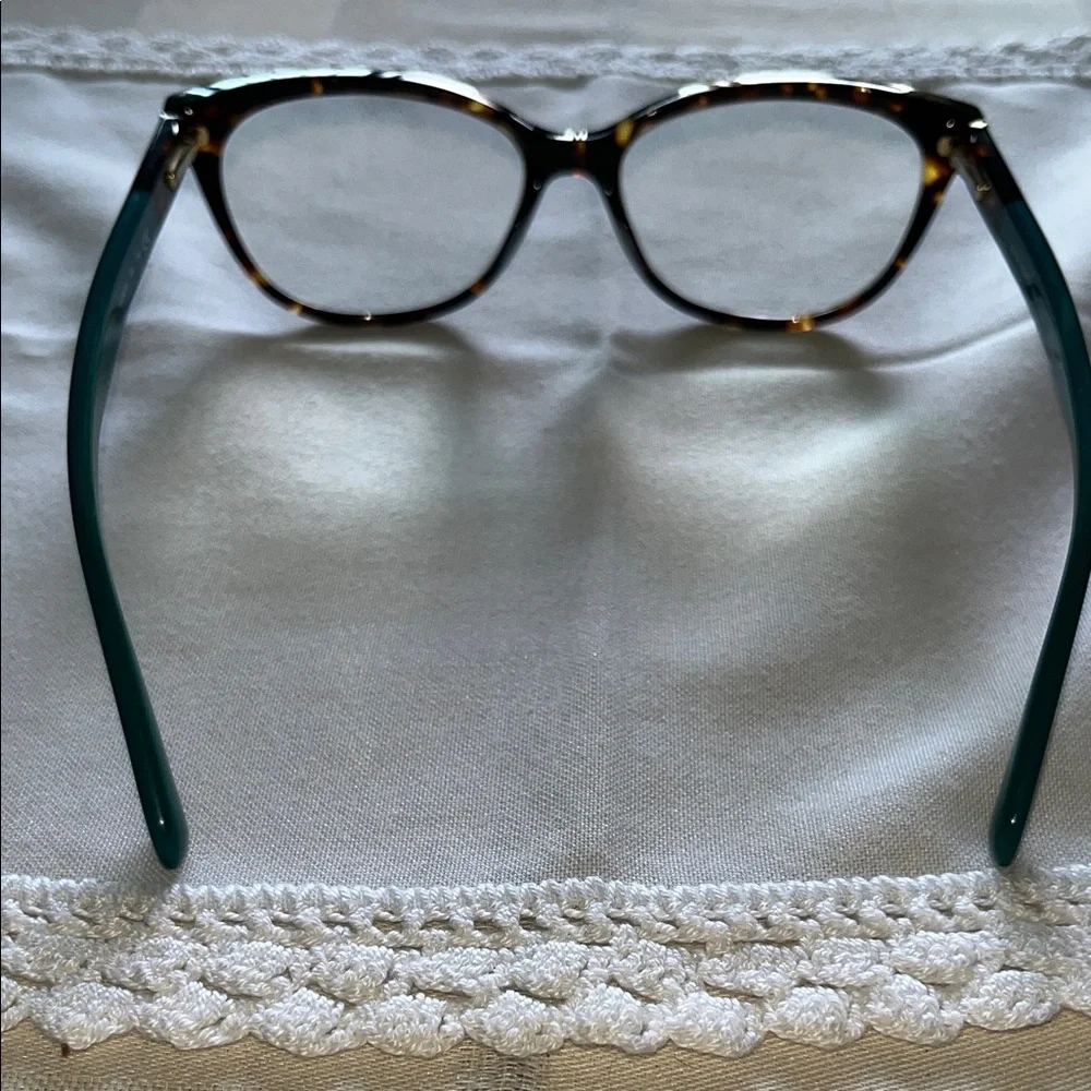 Kate Spade Karlee FZL Havana Turquoise Reading Eyeglasses
